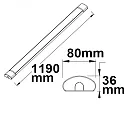 ISOLED Luminaria de superficie IP42, blanco 