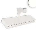 LED 3-phase track grid-spot, length 32.15cm, 35W, 45°, CRi >90, rotatable, tiltable, 4000K 3000lm, matt white