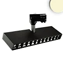 LED 3-phase track grid-spot, length 32.15cm, 35W, 45°, CRi >90, rotatable, tiltable, 3000K 2800lm, matt black