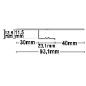ISOLED Perfil de construcción en seco SCHATTENFUGE 40