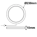 ISOLED Luz downlight Flex regulable IP52, blanco regulable