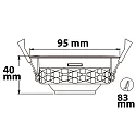 Luminaria empotrable giratorio, regulable IP44, blanco regulable 8W 450lm 3000K CRI >94