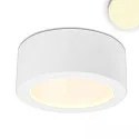 LED surface mount luminaire LUNA, IP20, indirect lightbeam, dimmable, white, 8W 2700K 300lm 120°