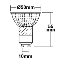 ISOLED Lámpara de reflectores GU10 GU10 5W 380lm 3000K 45° CRI >92 