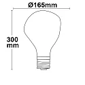ISOLED Filamento de alumbrado decorativo VINTAGE LINE 165 claro E27 4W 150lm 2200K 360° CRI 95 regulable