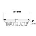 LED office downlight UGR<19, Colorswitch, CRI >90, dimmable, Ø19cm, 25W 3000|3500|4000K 2000lm 90°