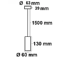 Luminaria colgante 130 redondo GU10 IP20