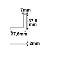 Conector de esquina DIVE24 (FLAT) / SURF24 (FLAT)