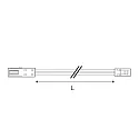 Cable de extensión MiniAMP 2 polos, blanco