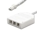 Distribuidor MiniAMP 2 polos, blanco