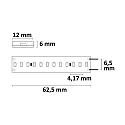 ISOLED Tira LED completamente siliconada CRI9R LINEAR 48V-FLEXBAND 2 polos blanco