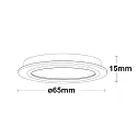 ISOLED LED furniture recessed spotlight MiniAMP with lens, 24V DC, IP44, Ø 6.5cm, 4W 3000K 250lm 60°, CRI>90, fixed, dimmable