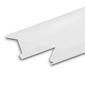 Accessory for profile CORNER12 BORDERLESS - cover, 200cm, COVER46, white/clear, 85% translucency