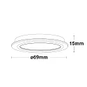 ISOLED Luminaria para muebles MiniAMP regulable IP20, plata regulable