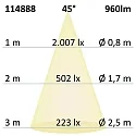 ISOLED recessed luminaire Slim68 MiniAMP IP40, dimmable 8W 960lm 4000K 45° 45° CRI 92