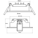ISOLED recessed luminaire Slim68 MiniAMP IP40, dimmable 8W 960lm 4000K 45° 45° CRI 92