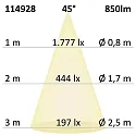 ISOLED Luminaria empotrable Slim68 IP40, regulable 9W 850lm 3000K 45° 45° CRI 92