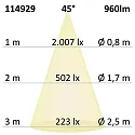 ISOLED recessed luminaire Slim68 IP40, dimmable 9W 960lm 4000K 45° 45° CRI 92