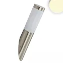 outdoor wall luminaire without sensor E27 IP44, stainless steel dimmable
