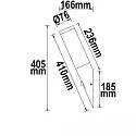 outdoor wall luminaire cylindrical, with sensor, with motion detector E27 IP44