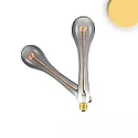Filamento de alumbrado decorativo VINTAGE LINE WATERDROP conmutable E27 3,8W 120lm 2200K 360° CRI >90 