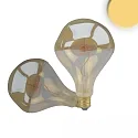 Bombilla filamento Globe VINTAGE LINE ROUNDBULB A125 UNREGULAR conmutable G125 E27 4W 200lm 2200K 360° CRI 85 