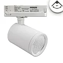 3-phase spot FOCUS FIX 60° swivelling, rotatable, switchable IP20, white 
