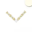 Conector de esquina MINI AMP FLEX 24V con iluminación, blanco