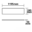 ISOLED LED panel HCL LINE 1200 for VDU workstation, 45W 4350lm 2700-5700K 120° 120° CRI 80-89