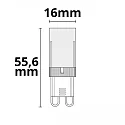 Lámpara de base enchufable 32SMD G9 5W 470lm 3000K 270° CRI 80-89 regulable