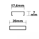 Abrazadera de montaje SURF12 / DIVE12 / ROUND12-14 / ECK10, negro