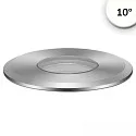 floor recessed luminaire ROUND Ø 55MM 10° rigid, passable, excl. LED driver IP67, silver 