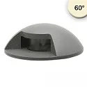 floor recessed luminaire 1SIDE 60MM 60° 1-fold, round IP67, grey, black 