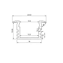 ISOLED Perfil empotrable MAXI-EB V2 / SURF/DIVE 12, aluminio eloxado