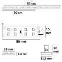 ISOLED Módulo LED T5/T8 840 DIM MINIAMP - 55CM - 170LM/W con enchufe, 2 polos