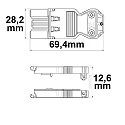 ISOLED Clavija de conexión WIELAND MALE GST18I3S B1 ZR1 3 polos