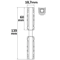 ISOLED Uniones BENDABLE 45° - TRACK48 controlable por DALI, 4 polos, ajustable, universal, negro