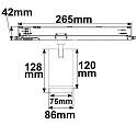 ISOLED Foco trifásico 42W - 20°-70° (DALI) rígido, controlable por DALI, enfocable IP20, regulable
