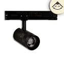 3-phase spot 12W - 20°-55° (DALI) rigid, DALI controllable, focusable IP20, black dimmable