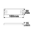 ISOLED Controlador de LED 24VDC, 0-30W, SELV plano, constante de voltaje, conmutable
