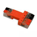 Conector INPUT 2X2-POLE / OUTPUT 0.5-2.5MM² - MAX. 250V/10A 2 polos, con cable a través de