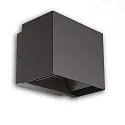 Luminaria de pared para exteriores LED UP&DOWN 15-120° ajustable, directo / indirecto, conmutable IP65, negro 