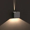 ISOLED Luminaria de pared para exteriores LED UP&DOWN 15-120° ajustable, directo / indirecto, conmutable IP65, negro 