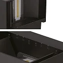 ISOLED Luminaria de pared para exteriores LED UP&DOWN 15-120° ajustable, directo / indirecto, conmutable IP65, negro 