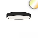 ceiling luminaire COLOR SWITCH ROUND - Ø 60CM CCT Switch, UGR < 19, multipower IP40, black dimmable