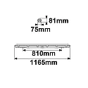 ISOLED Luminaria para locales húmedos SL POWERSWITCH ON-OFF - 120CM / 22-39W resistente a los impactos, conmutable, multipower IP66