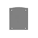 Tapa final EC116 (LAMP30 V1+V2) juego de 2, plata