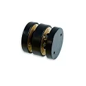 Conector en X en ángulo TRACK48 SURFACE - MULTI X BASE versión de montaje en superficie, negro
