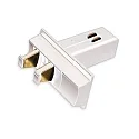 Adaptador TRACK48 SURFACE CONNTECTOR TO MULTI X BASE 4 polos, blanco