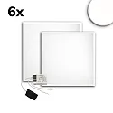 Panel de LED ECO BACKLIGHT LINE 625 juego de 6, regulable 36W 4350lm 4000K CRI 80-89